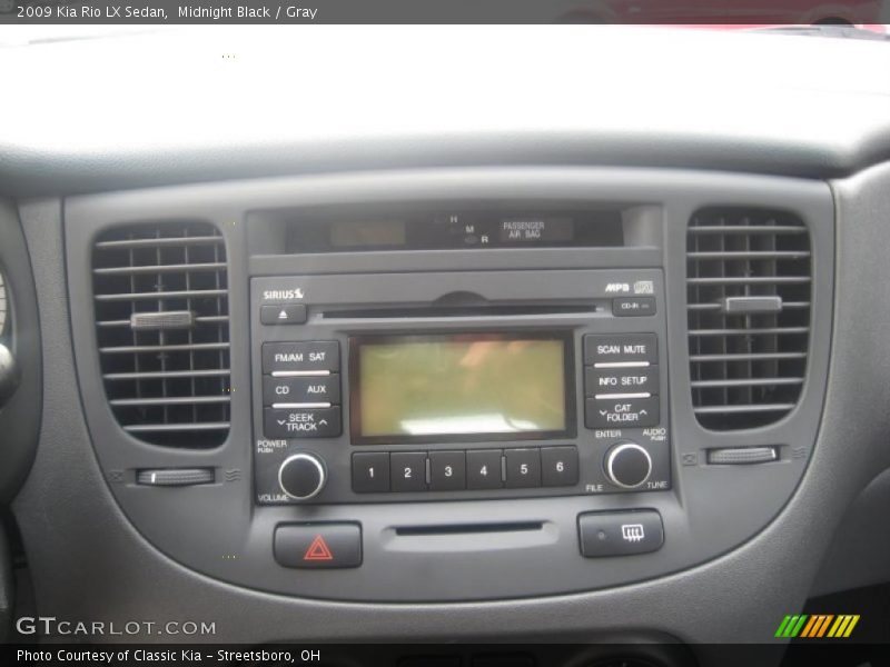 Midnight Black / Gray 2009 Kia Rio LX Sedan