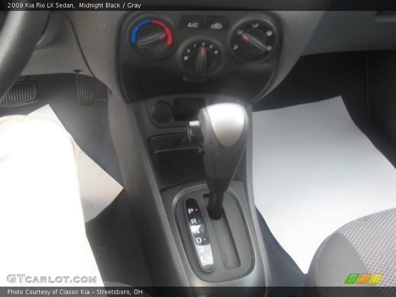Midnight Black / Gray 2009 Kia Rio LX Sedan