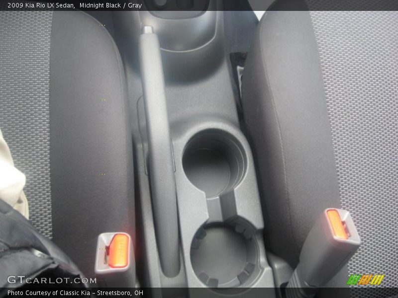 Midnight Black / Gray 2009 Kia Rio LX Sedan