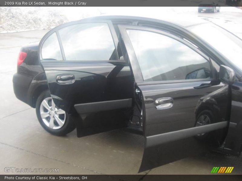 Midnight Black / Gray 2009 Kia Rio LX Sedan