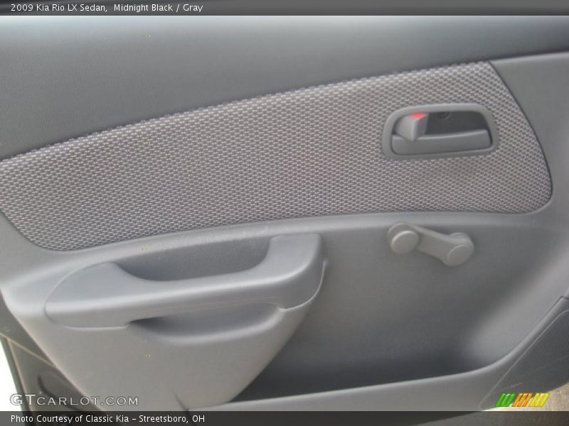 Midnight Black / Gray 2009 Kia Rio LX Sedan