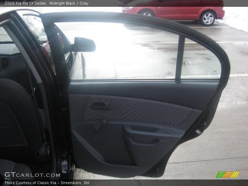 Midnight Black / Gray 2009 Kia Rio LX Sedan