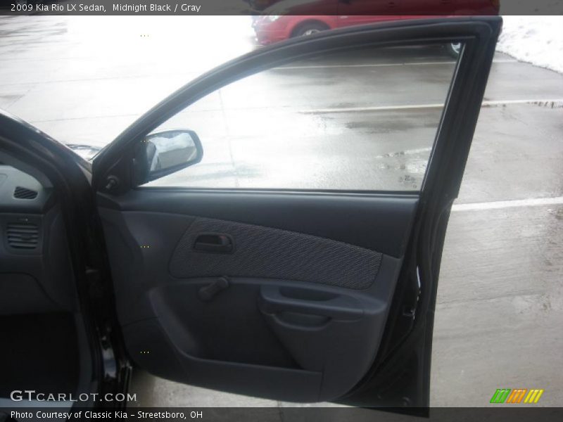 Midnight Black / Gray 2009 Kia Rio LX Sedan