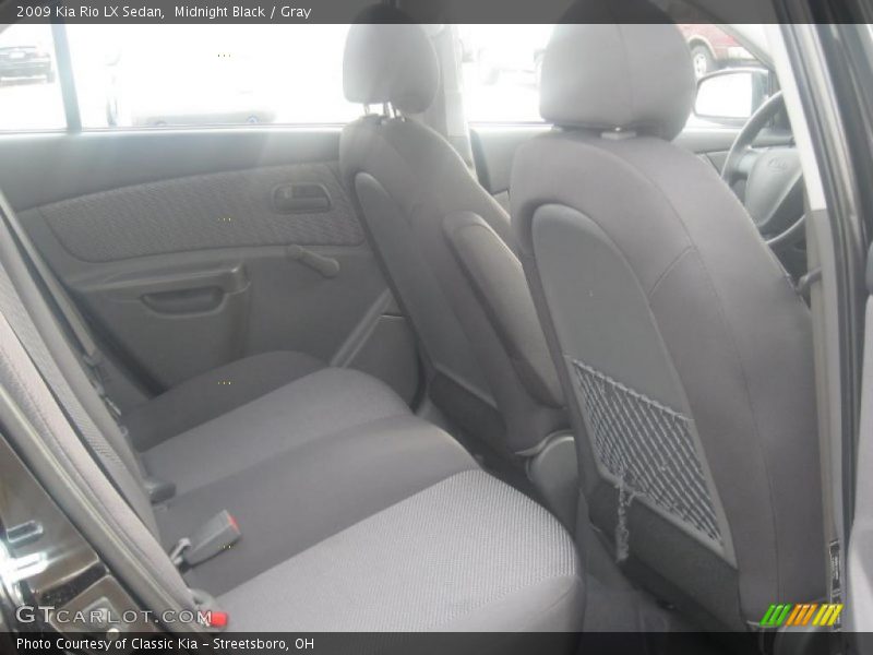 Midnight Black / Gray 2009 Kia Rio LX Sedan