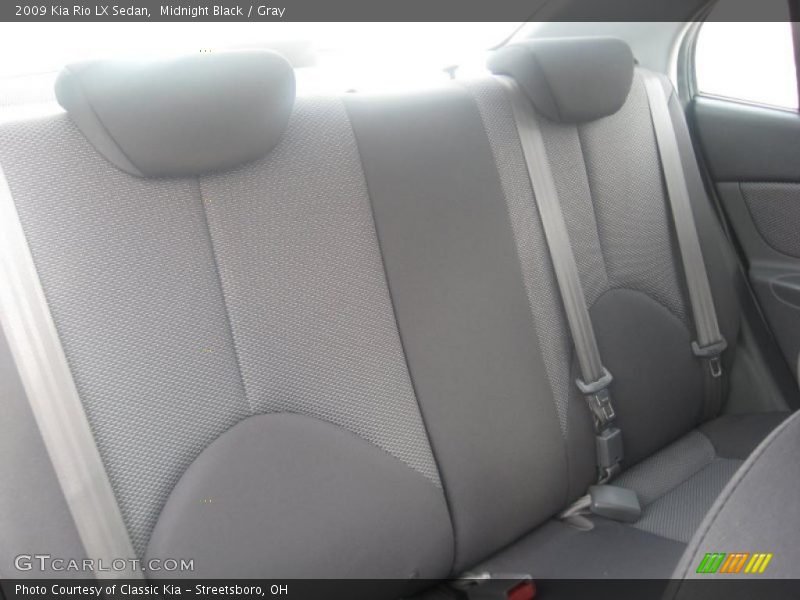 Midnight Black / Gray 2009 Kia Rio LX Sedan