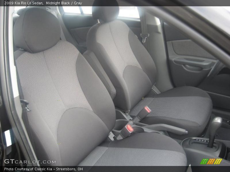Midnight Black / Gray 2009 Kia Rio LX Sedan