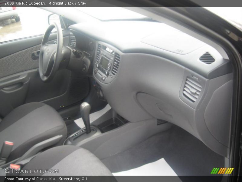 Midnight Black / Gray 2009 Kia Rio LX Sedan