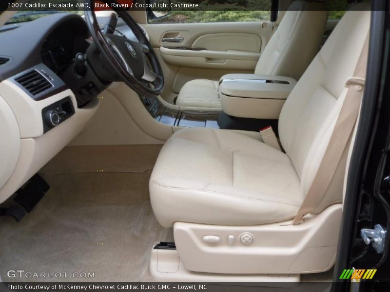 Black Raven / Cocoa/Light Cashmere 2007 Cadillac Escalade AWD