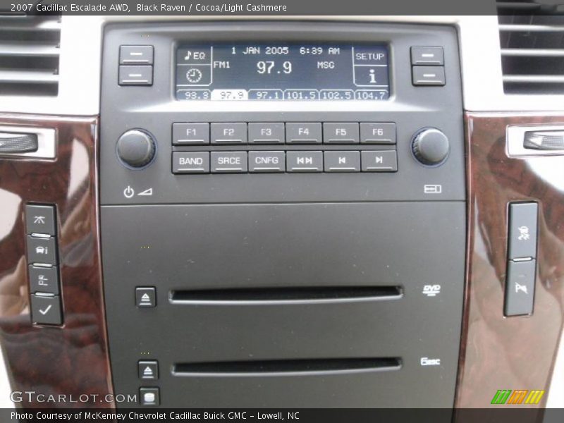 Black Raven / Cocoa/Light Cashmere 2007 Cadillac Escalade AWD