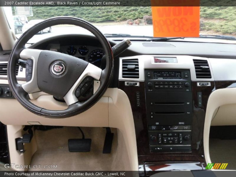 Black Raven / Cocoa/Light Cashmere 2007 Cadillac Escalade AWD