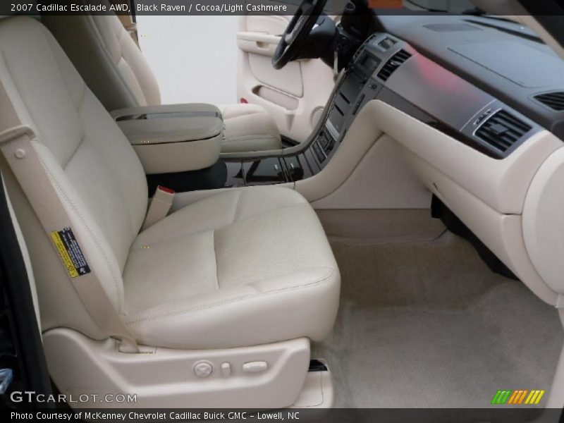 Black Raven / Cocoa/Light Cashmere 2007 Cadillac Escalade AWD