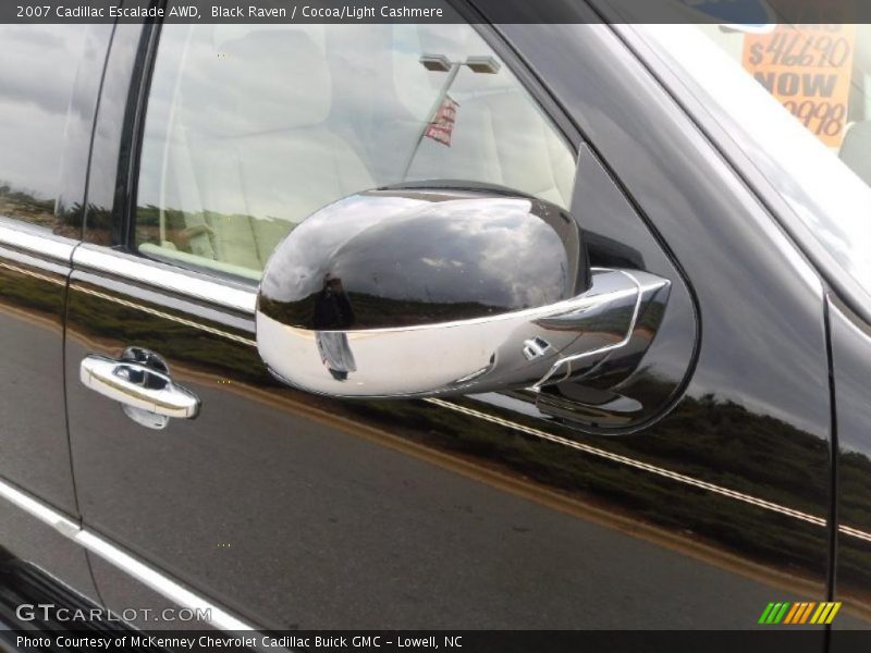 Black Raven / Cocoa/Light Cashmere 2007 Cadillac Escalade AWD