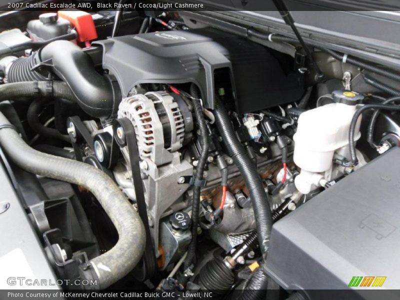 Black Raven / Cocoa/Light Cashmere 2007 Cadillac Escalade AWD