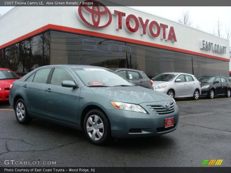 Aloe Green Metallic / Bisque 2007 Toyota Camry LE