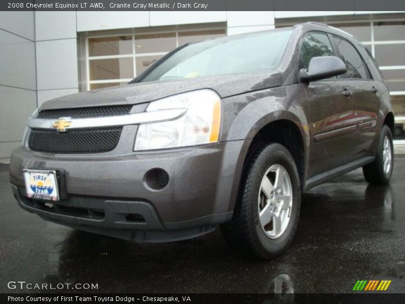 Granite Gray Metallic / Dark Gray 2008 Chevrolet Equinox LT AWD