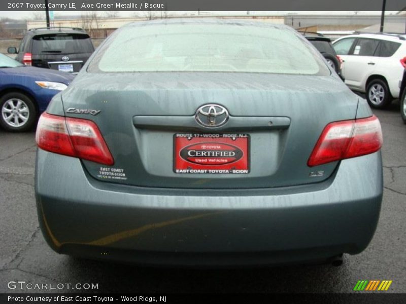 Aloe Green Metallic / Bisque 2007 Toyota Camry LE