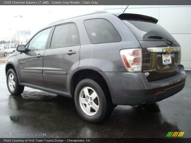 Granite Gray Metallic / Dark Gray 2008 Chevrolet Equinox LT AWD