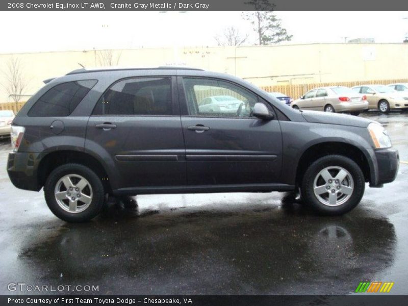 Granite Gray Metallic / Dark Gray 2008 Chevrolet Equinox LT AWD