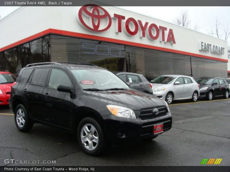 Black / Taupe 2007 Toyota RAV4 4WD