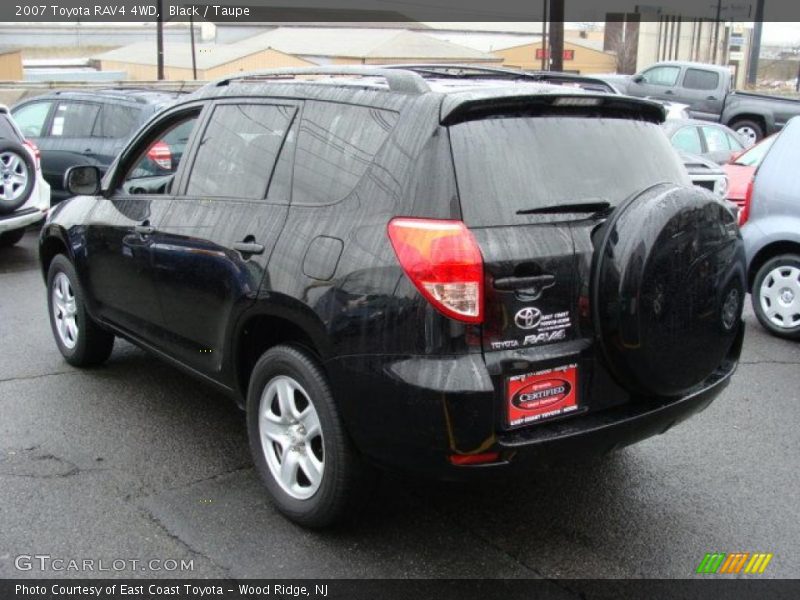 Black / Taupe 2007 Toyota RAV4 4WD