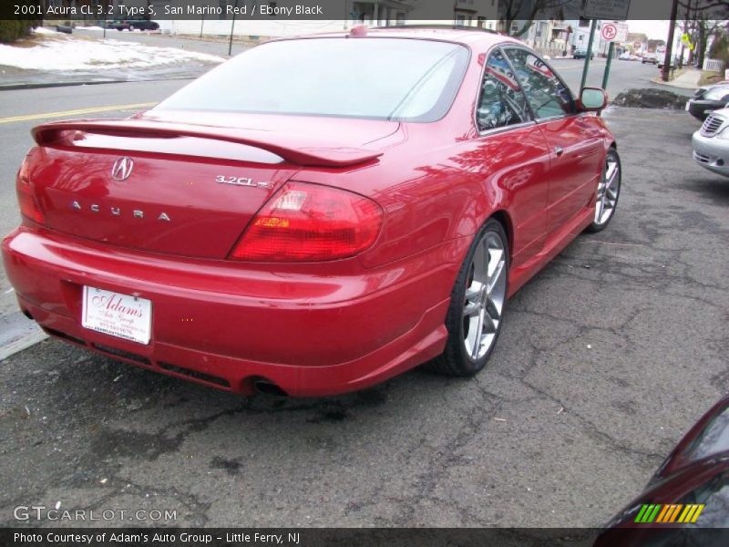 San Marino Red / Ebony Black 2001 Acura CL 3.2 Type S