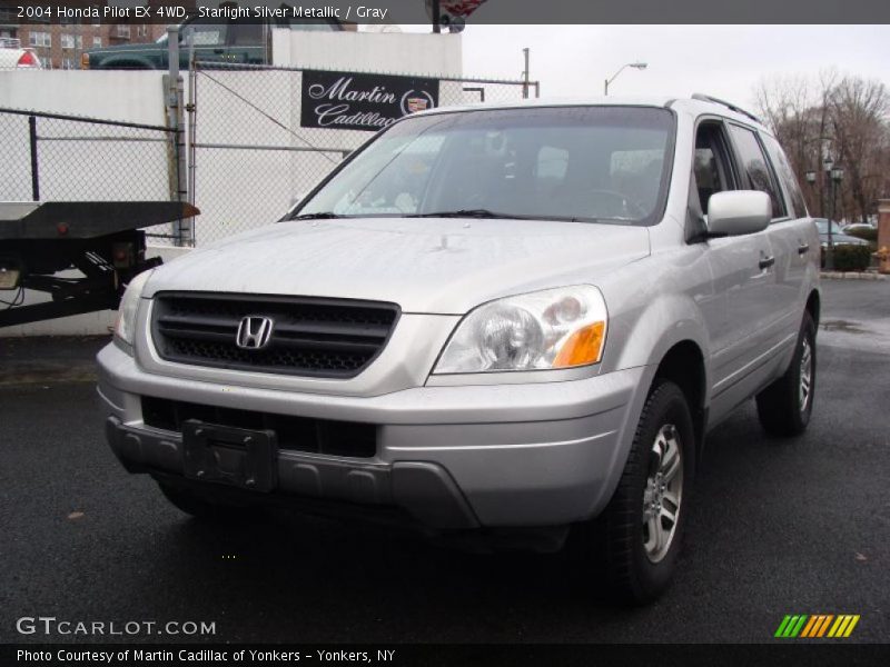 Starlight Silver Metallic / Gray 2004 Honda Pilot EX 4WD