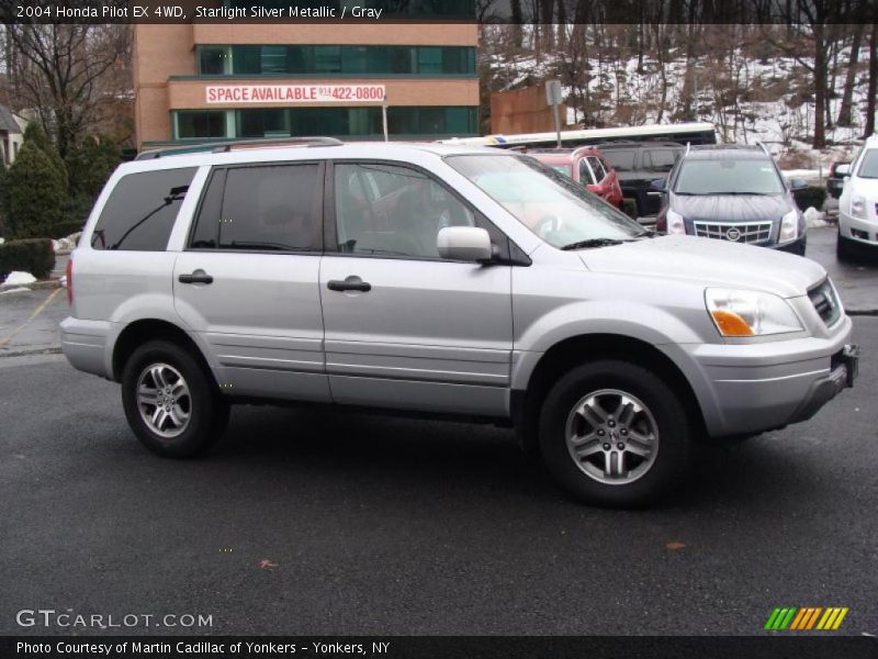 Starlight Silver Metallic / Gray 2004 Honda Pilot EX 4WD