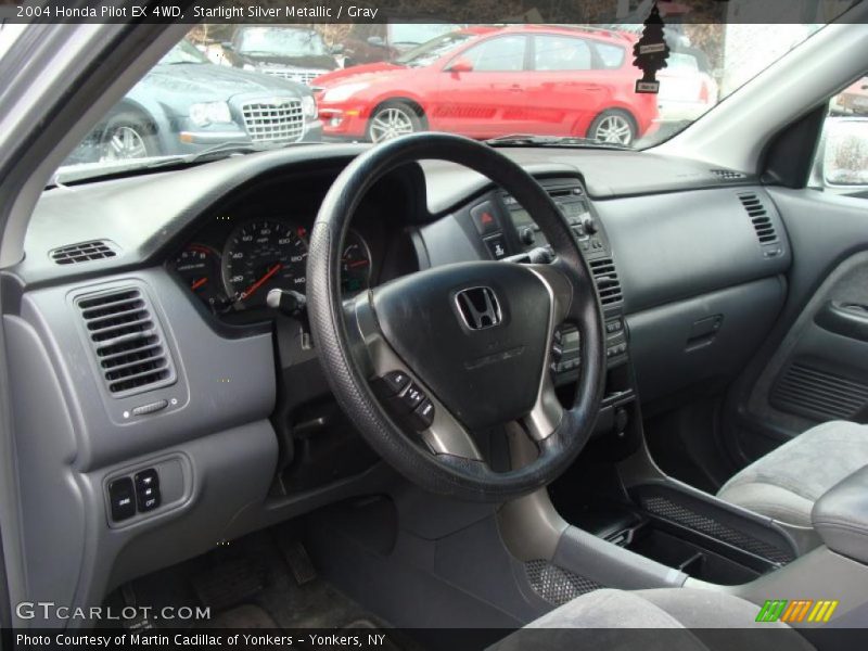 Starlight Silver Metallic / Gray 2004 Honda Pilot EX 4WD