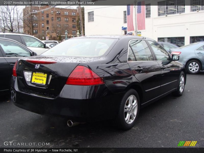 Nighthawk Black Pearl / Ivory 2007 Honda Accord SE Sedan