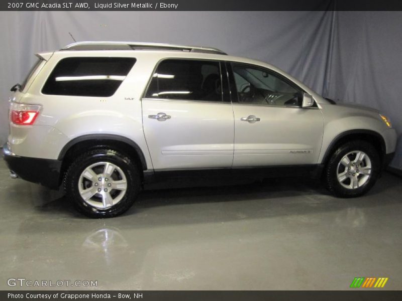 Liquid Silver Metallic / Ebony 2007 GMC Acadia SLT AWD