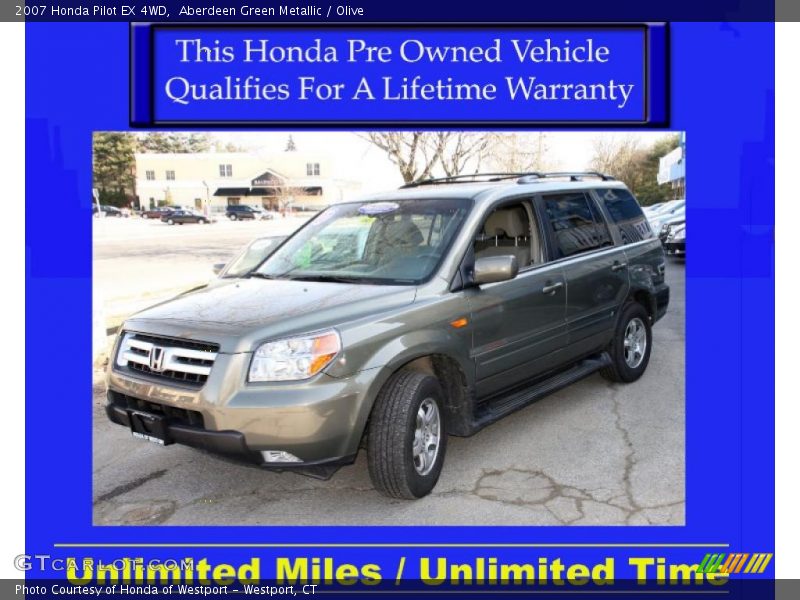 Aberdeen Green Metallic / Olive 2007 Honda Pilot EX 4WD