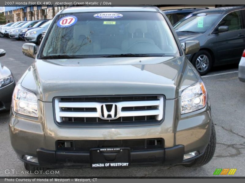 Aberdeen Green Metallic / Olive 2007 Honda Pilot EX 4WD