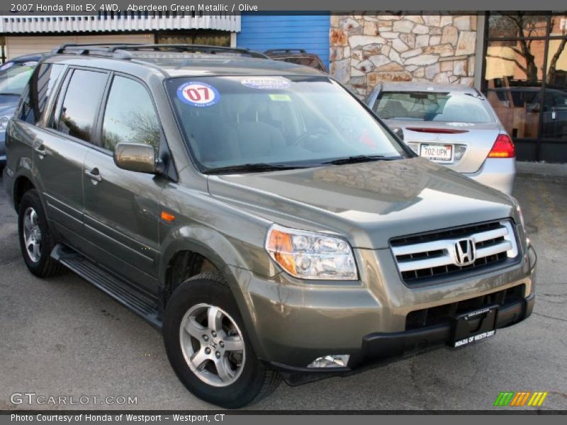 Aberdeen Green Metallic / Olive 2007 Honda Pilot EX 4WD