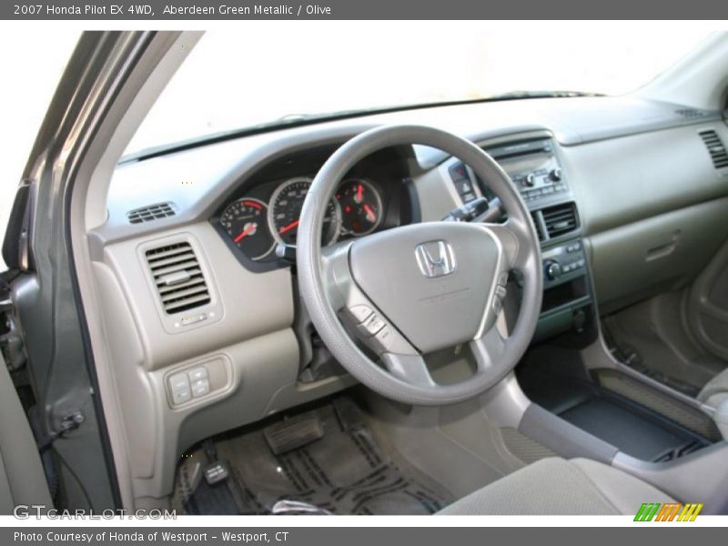 Aberdeen Green Metallic / Olive 2007 Honda Pilot EX 4WD
