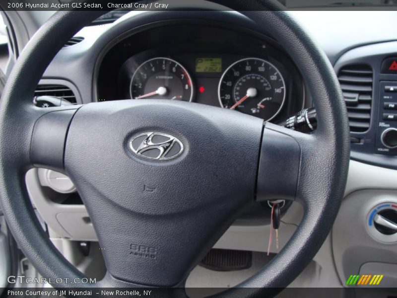 Charcoal Gray / Gray 2006 Hyundai Accent GLS Sedan