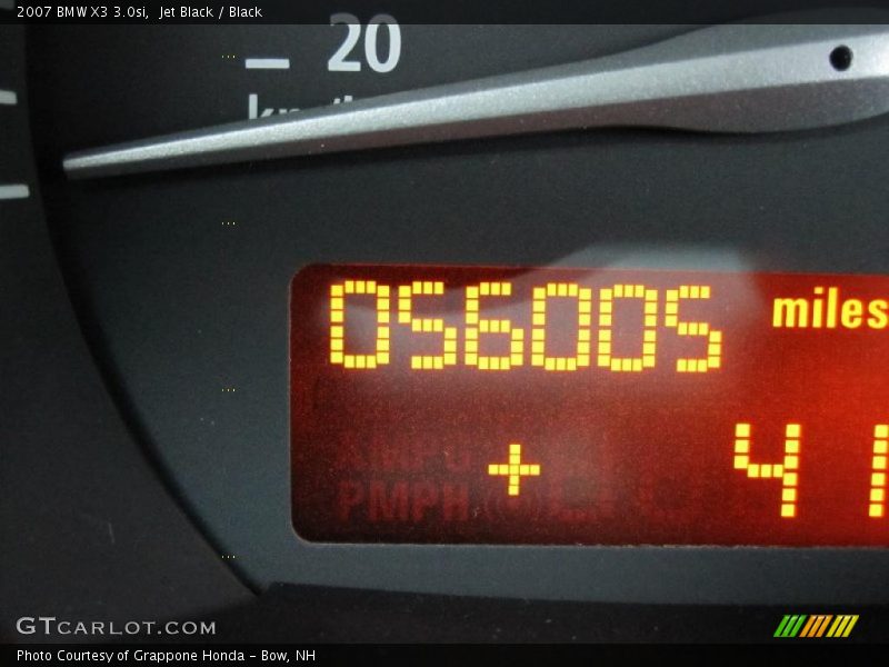 Jet Black / Black 2007 BMW X3 3.0si