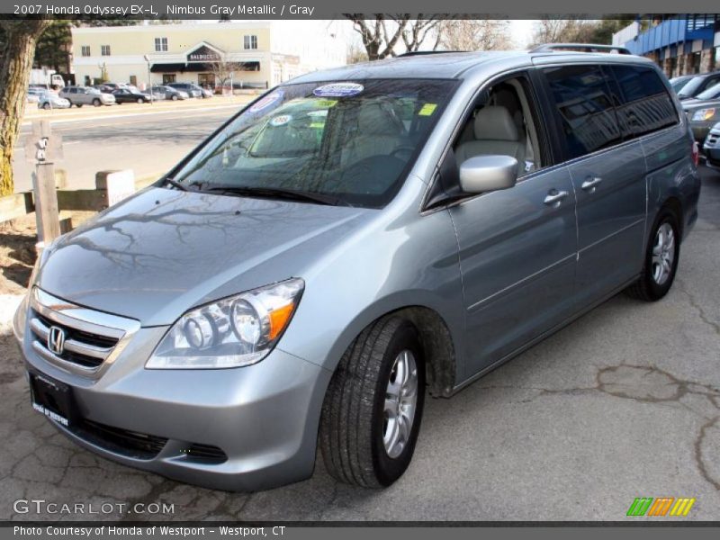 Nimbus Gray Metallic / Gray 2007 Honda Odyssey EX-L