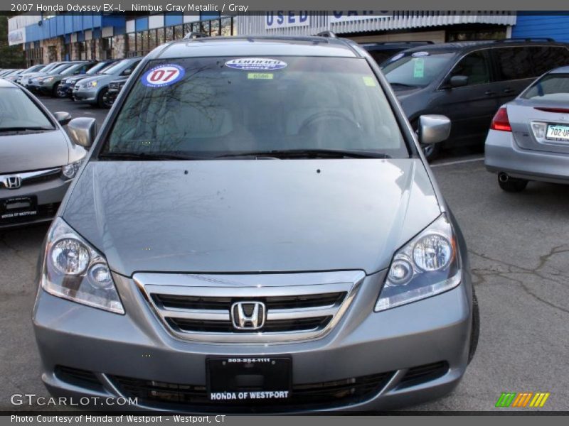 Nimbus Gray Metallic / Gray 2007 Honda Odyssey EX-L