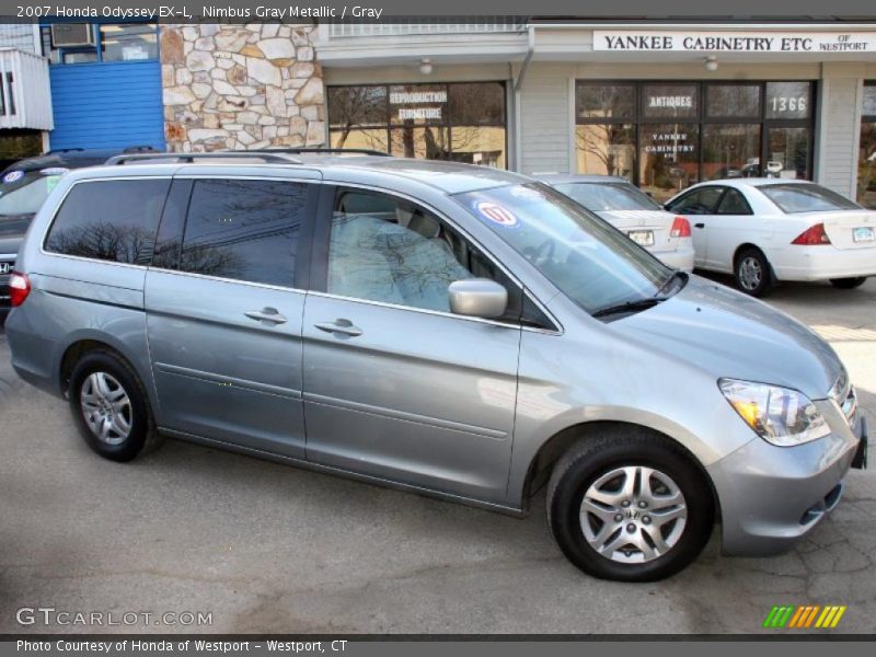 Nimbus Gray Metallic / Gray 2007 Honda Odyssey EX-L