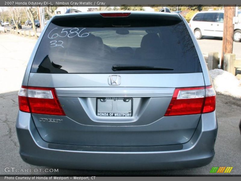 Nimbus Gray Metallic / Gray 2007 Honda Odyssey EX-L
