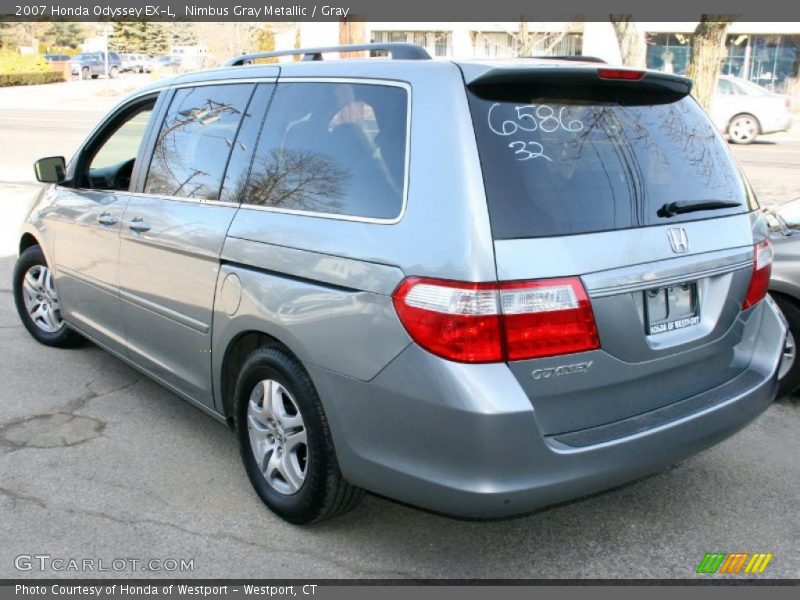 Nimbus Gray Metallic / Gray 2007 Honda Odyssey EX-L