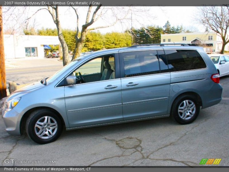 Nimbus Gray Metallic / Gray 2007 Honda Odyssey EX-L