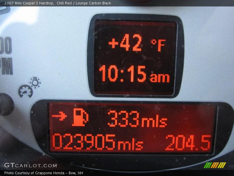 Chili Red / Lounge Carbon Black 2007 Mini Cooper S Hardtop