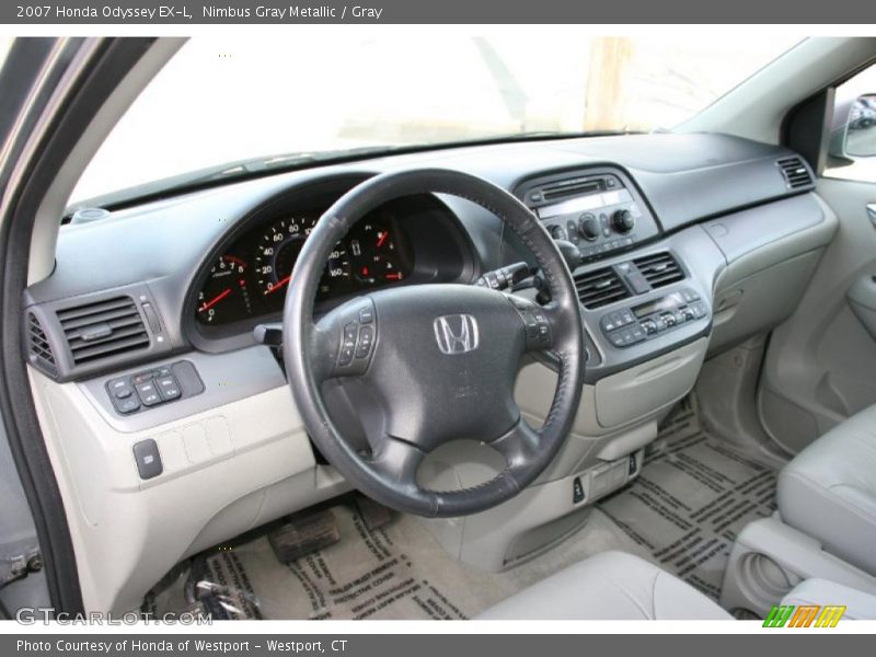 Nimbus Gray Metallic / Gray 2007 Honda Odyssey EX-L