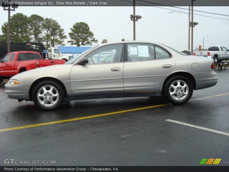 Silver Mist Metallic / Dark Gray 2000 Oldsmobile Intrigue GX