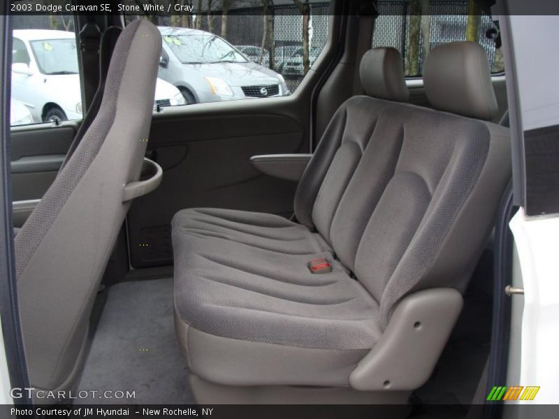 Stone White / Gray 2003 Dodge Caravan SE