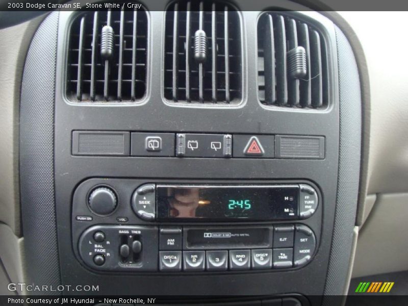 Stone White / Gray 2003 Dodge Caravan SE