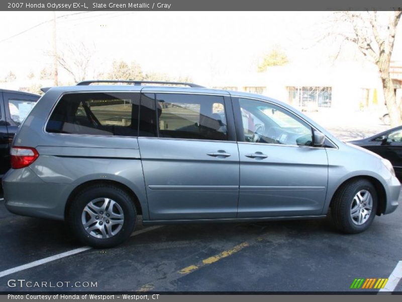 Slate Green Metallic / Gray 2007 Honda Odyssey EX-L