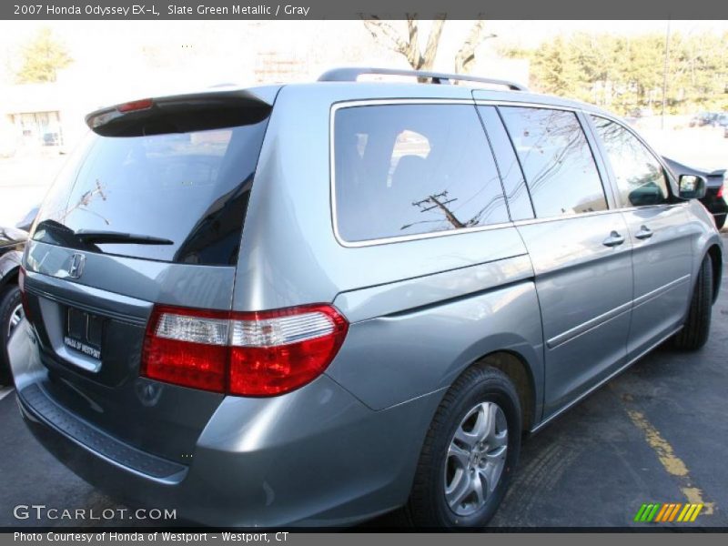 Slate Green Metallic / Gray 2007 Honda Odyssey EX-L
