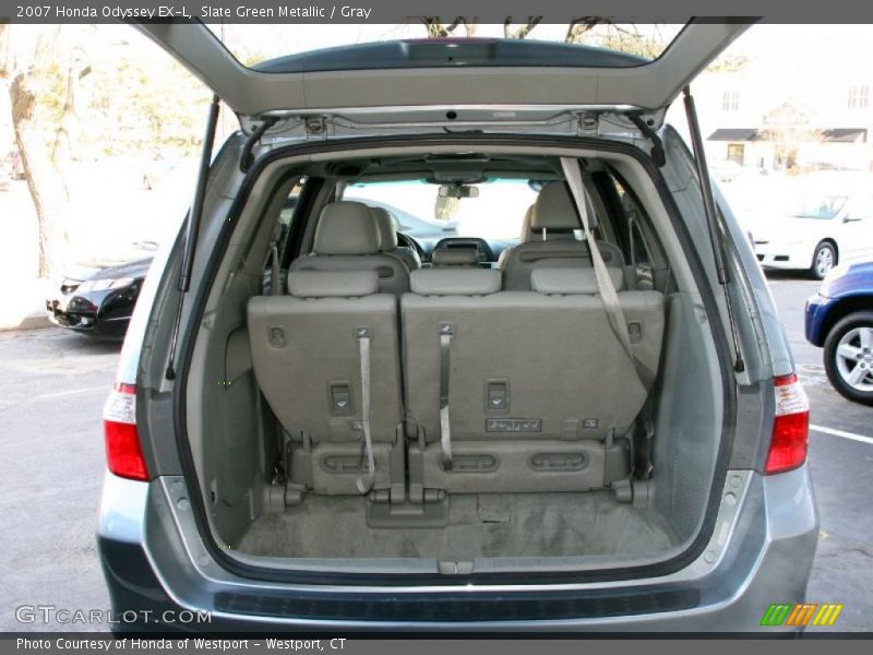 Slate Green Metallic / Gray 2007 Honda Odyssey EX-L